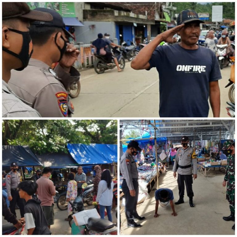 Polsek Pacer Gelar Operasi Yustisi, Sebanyak 86 Warga Membandel, Kena Sanksi Tegas