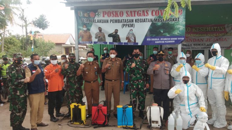 Kunker…, Dandim 0421/Lamsel Letkol Inf Enrico : Tekan, Cegah Covid-19 Dengan PPKM dan 5 M