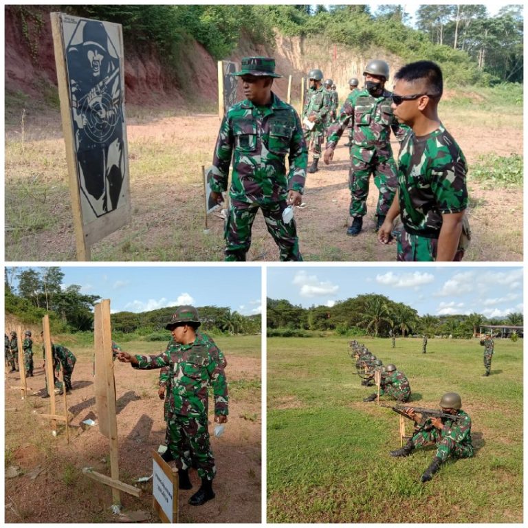 Tingkatkan Kemampuan, Prajurit Beruang Hitam Yonif 9 Laksanakan Latihan Menembak