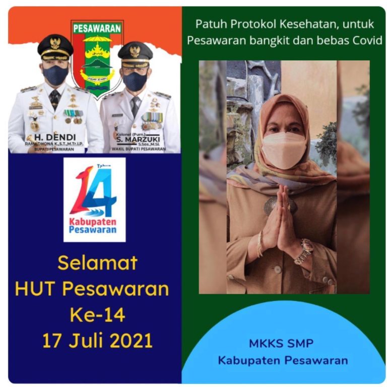 Kepala SMPN 17 Pesawaran Leli Fitri Yuna, S.pd, Beserta Keluarga, Mengucapkan Selamat Hari Raya Idul Adha 1442 H/2021