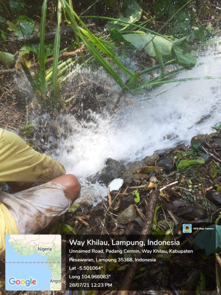 Respon Cepat PDAM Pesawaran, Kecamatan Way Khilau Mengalir Deras