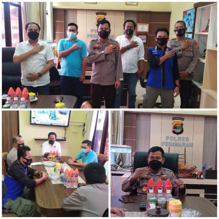 Sinergitas…, PWI Bersama Polres Pesawaran Tangani Percepatan Penyebaran Covid-19
