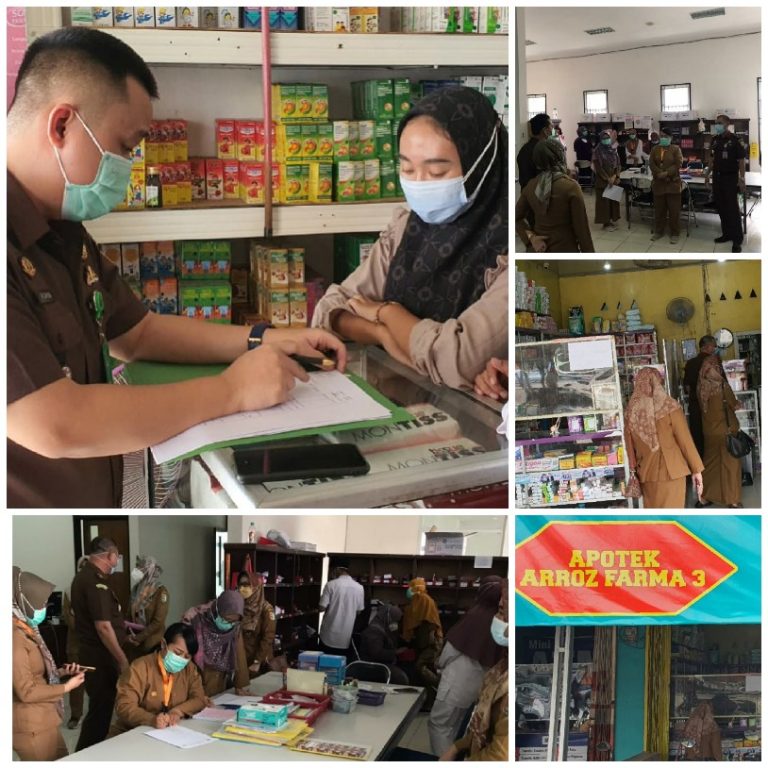 Kejari Pesawaran Sidak Apotek, Miris Stok Obat Tangani Covid-19 Kosong