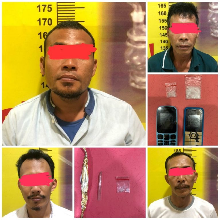 Negara Saka, Lintas Narkoba, Polres Pesawaran Amankan 4 Tersangka