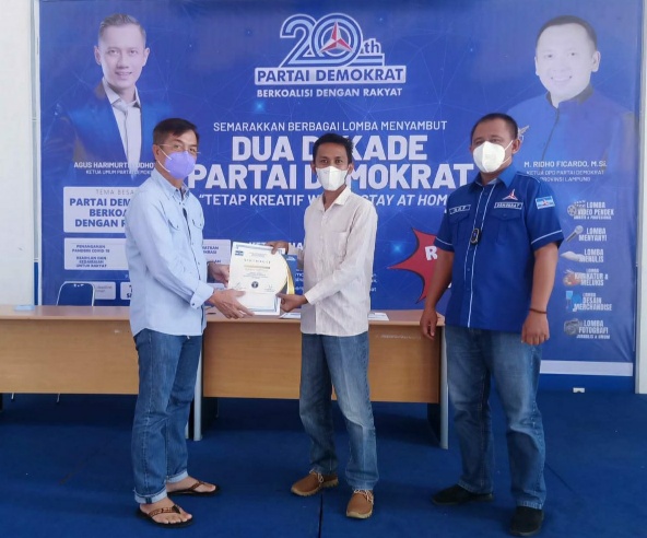 Randy Septian, Raih Juara 2 Kompetisi Karya Tulis Perayaan Dua Dekade Partai Demokrat