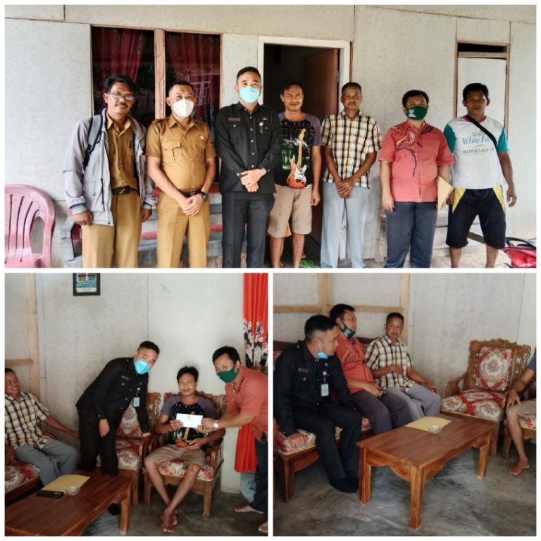 Warga Tak Dapat Melihat, Baznas Pesawaran Berikan Santunan Untuk Pengobatan