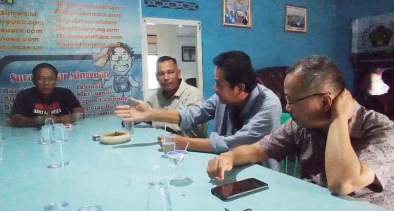 Roadshow Galang Dukungan, Hi. Nizwar Sambangi PWI Pesawaran