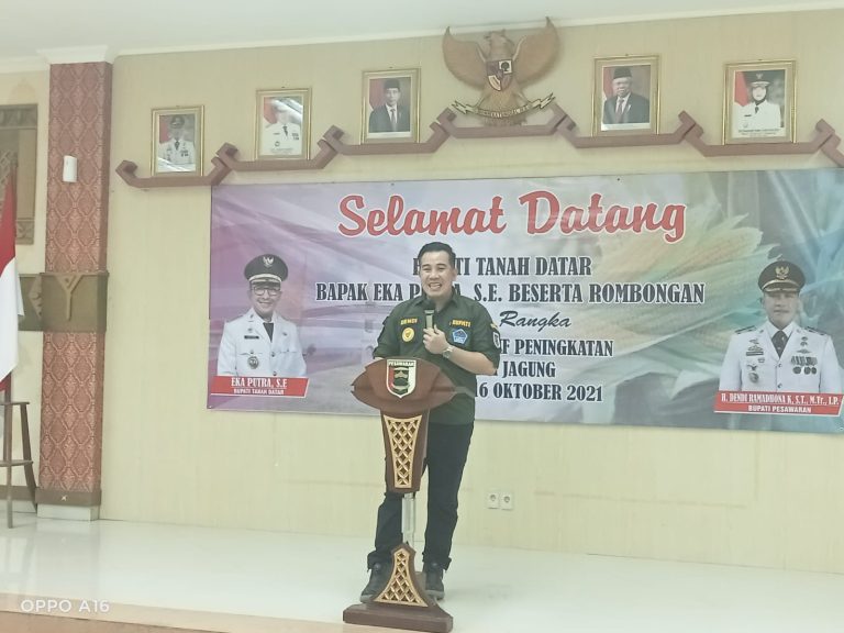 Komoditas Jagung Jadi Perhatian, Bupati Pesawaran Sambut Kunker Pemkab Tanah Datar