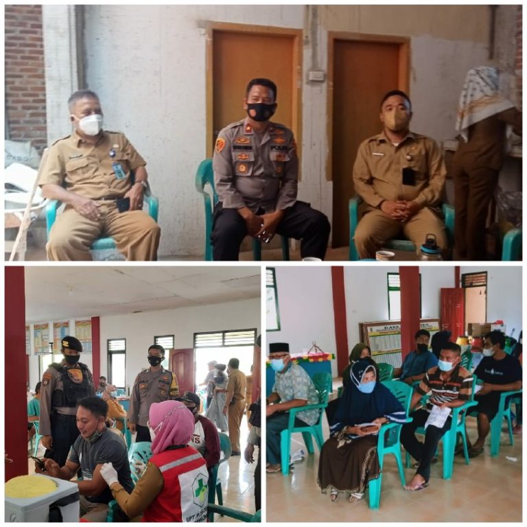 Polsek Gedongtataan Salurkan Dosis Astrazeneca, Sebanyak 280 Warga Sukabanjar Divaksin