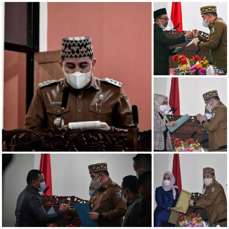 Bupati Pesawaran Sampaikan APBD Anggaran 2022, DPRD Gelar Paripurna