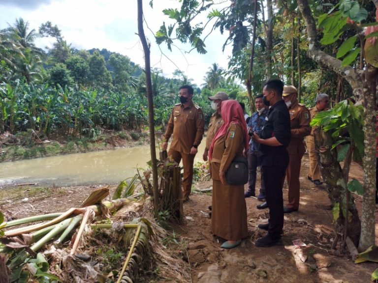 Bupati Pesawaran Tinjau Sungai Way Ratai, Turunkan Alat Berat