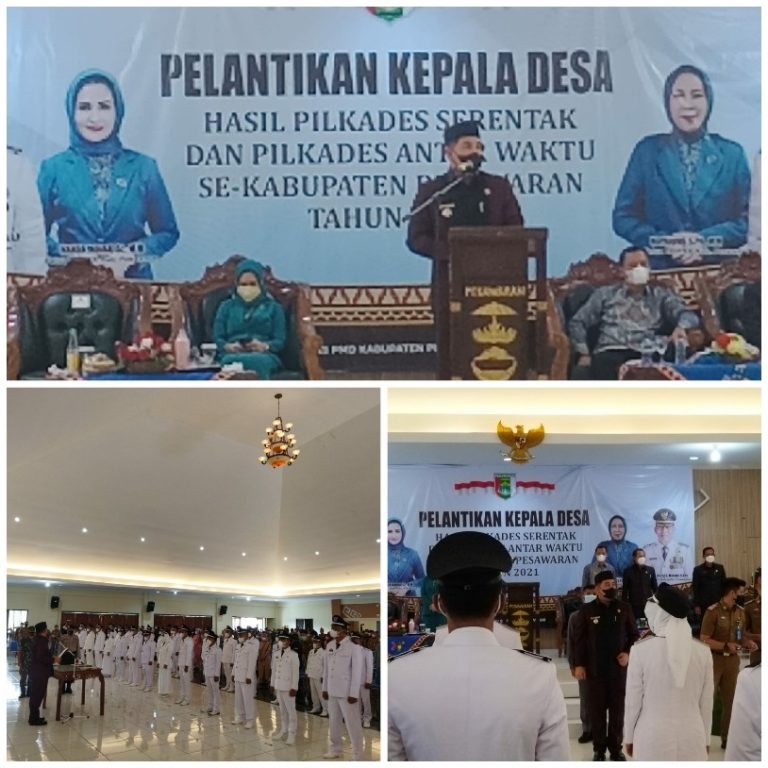 Bupati Pesawaran Lantik 37 Kades Secara Serentak
