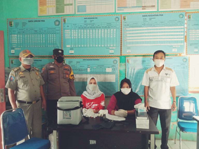 Waspada Varian Omicron, Desa Tambangan Giat melaksanakan Gerai Vaksin Kedua