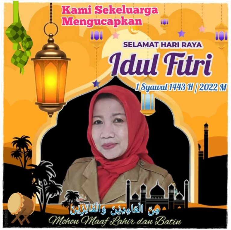 Kepala SDN 1 Teluk Pandan Meliana, S.Pd, Mengucapkan Selamat Hari Raya Idul Fitri 1443 H