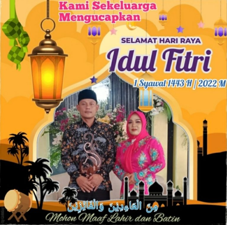 Kades Gunung Rejo Subagio Mengucapkan Selamat Hari Raya Idul Fitri 1443 H