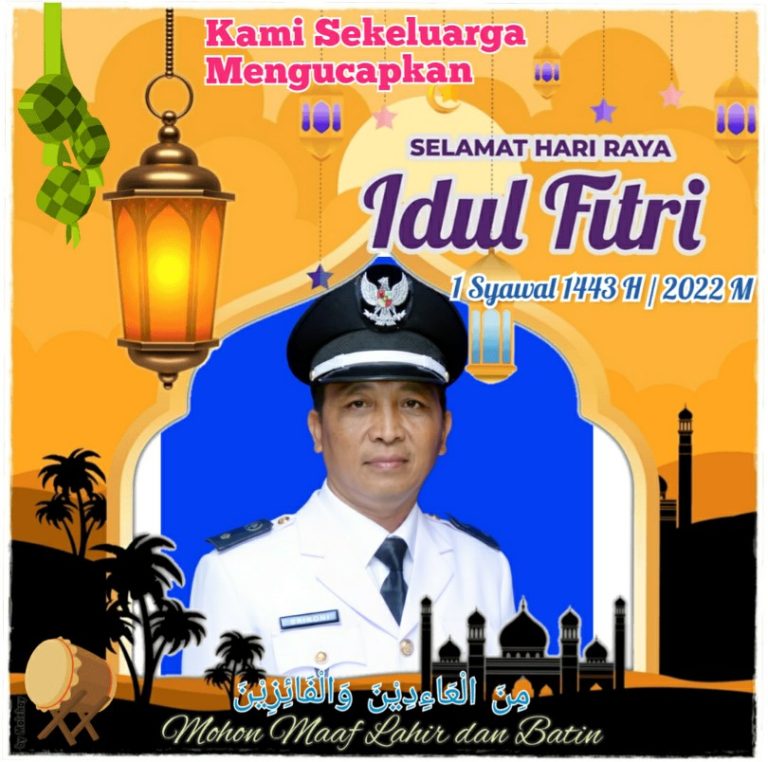 Kades Negara Saka, Saironi Mengucapkan Selamat Hari Raya Idul Fitri 1443 H