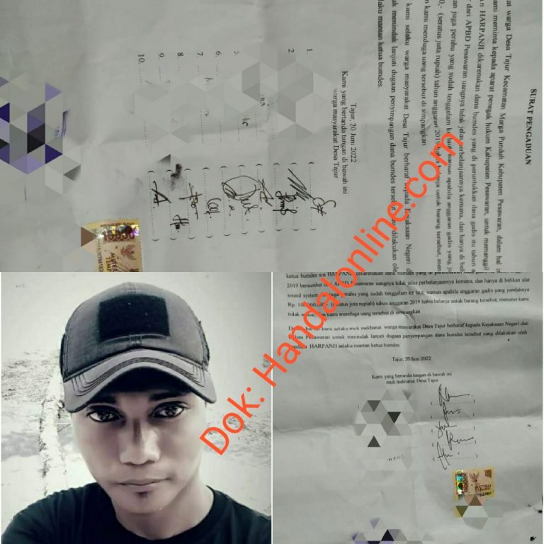 Diduga Simpangkan Dana Bumdes Tajur, Aparat Penegak Hukum Didesak Periksa Harpanji