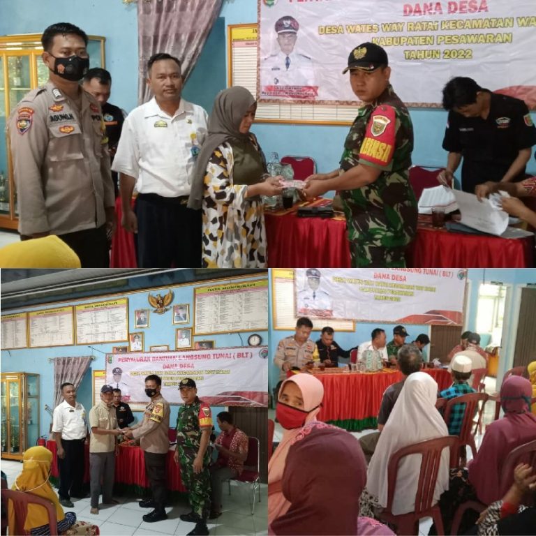 Pemdes Wates Way Ratai Salurkan BLT DD Sebanyak 147 KPM di 7 Dusun
