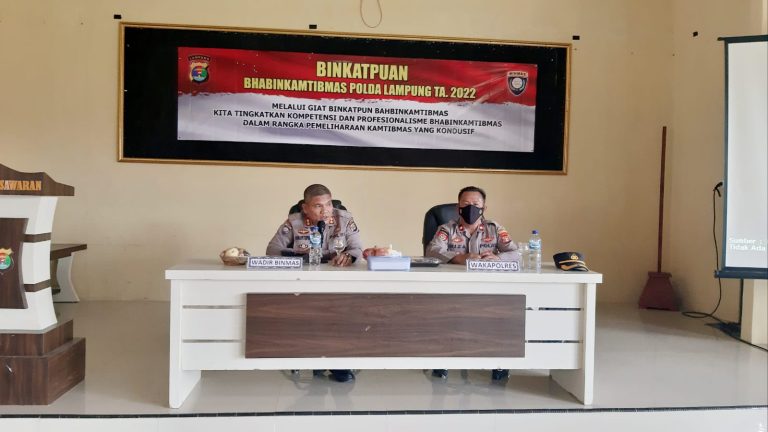 Tingkatkan Profesionalisme, Wadir Binmas Polda Lampung Kunjungi Polres Pesawaran