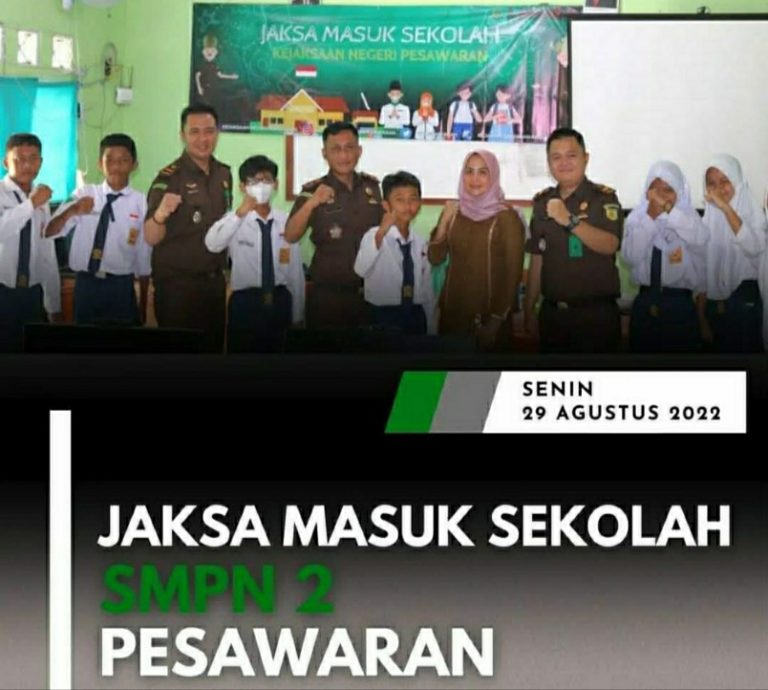 Jaksa Masuk Sekolah, Kepsek SMPN 2, Apresiasi Kejari Pesawaran