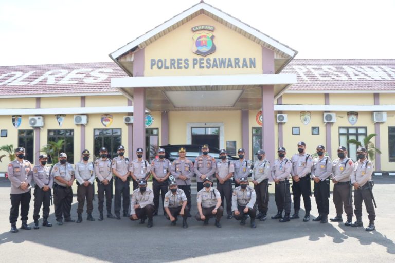 Tingkatkan Kewaspadaan, Kapolres Pesawaran Berikan Arahan 18 Satpam Perusahaan