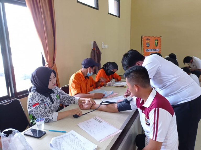Tingkatkan Kualitas Kesehatan Personel, Polres Pesawaran Adakan Rikkes Berkala