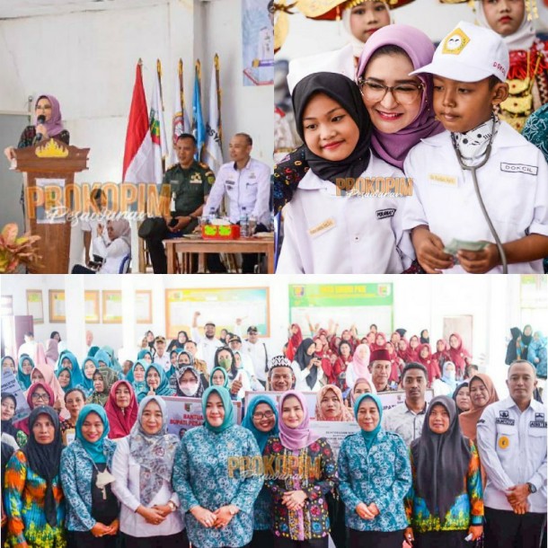 Resmikan Kampung KB, Nanda Indira Dendi Lakukan Pembinaan di Tresnomaju