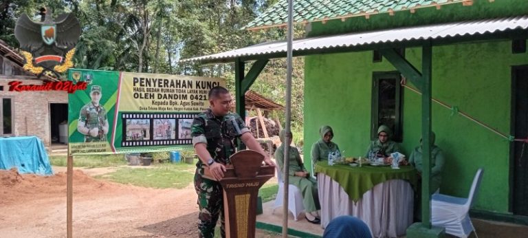 Dandim 0421/LS Resmikan Bedah Rumah RTLH “Semoga Menjadi Berkah”