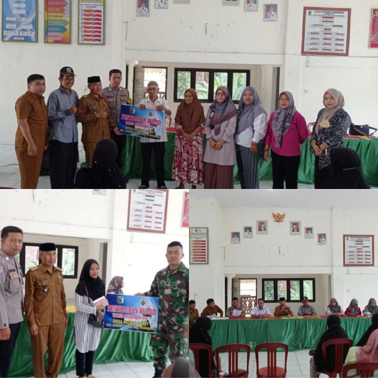 Kades Negeri Sakti Gema Sukma Jaya Bagikan BLT DD Tahun 2023 Ke 34 KPM
