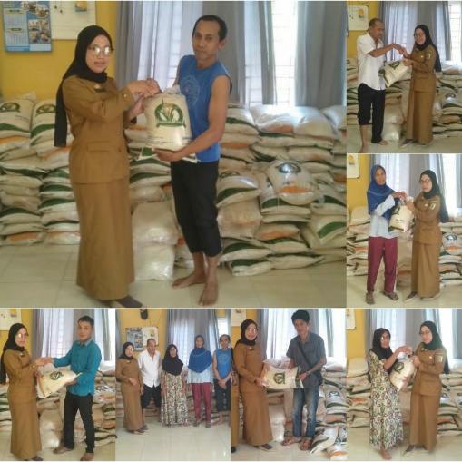 Jelang Hari Raya Idul Fitri, Warga Desa Khepong Jaya Dapat Bansos Pangan