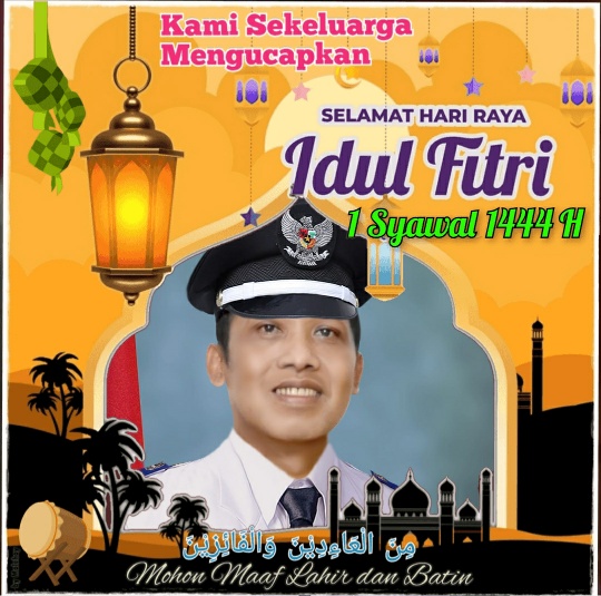 Kades Sukabanjar Sunarto Mengucapkan Selamat Hari Raya Idul Fitri 1444 H