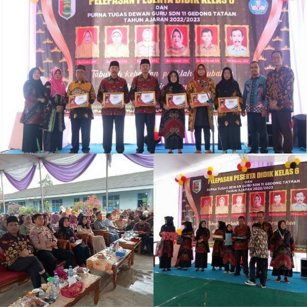 SDN 11 Gedongtataan Gelar Perpisahan, Kepsek: Taburlah Kebaikan Petiklah Perubahan, Raihlah Impian Dimasa Depan