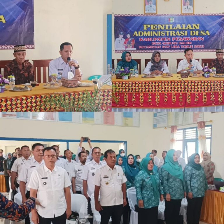 Penilaian Administrasi Desa 2023, Desa Gedung Dalam Pesawaran Jadi Tuan Rumah