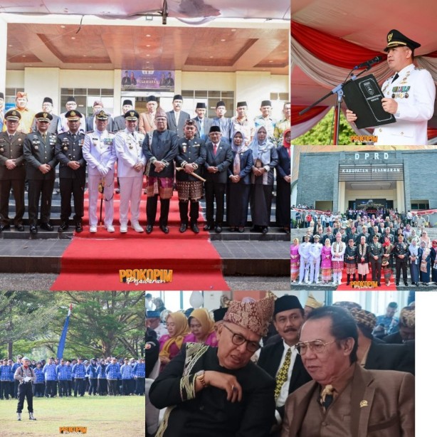 Dua Tokoh Berjumpa, HUT Pesawaran Ke-16 Penuh Makna dan Meriah