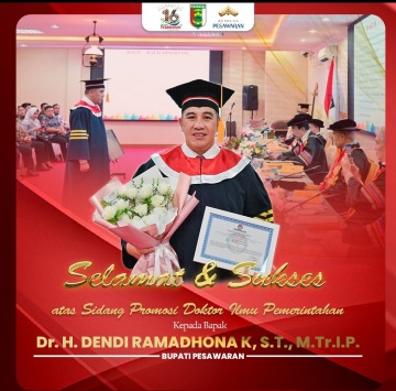 Raih Gelar Doktor Bupati Pesawaran Dibanjiri Ucapan Selamat