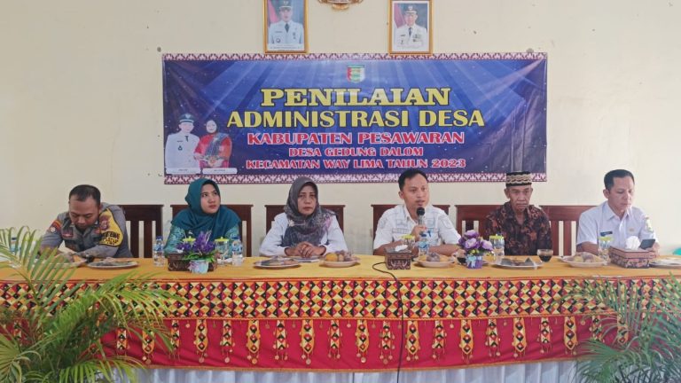 Desa Gedung Dalam Jadi Tuan Rumah Penilaian Administrasi Desa Tahun 2023