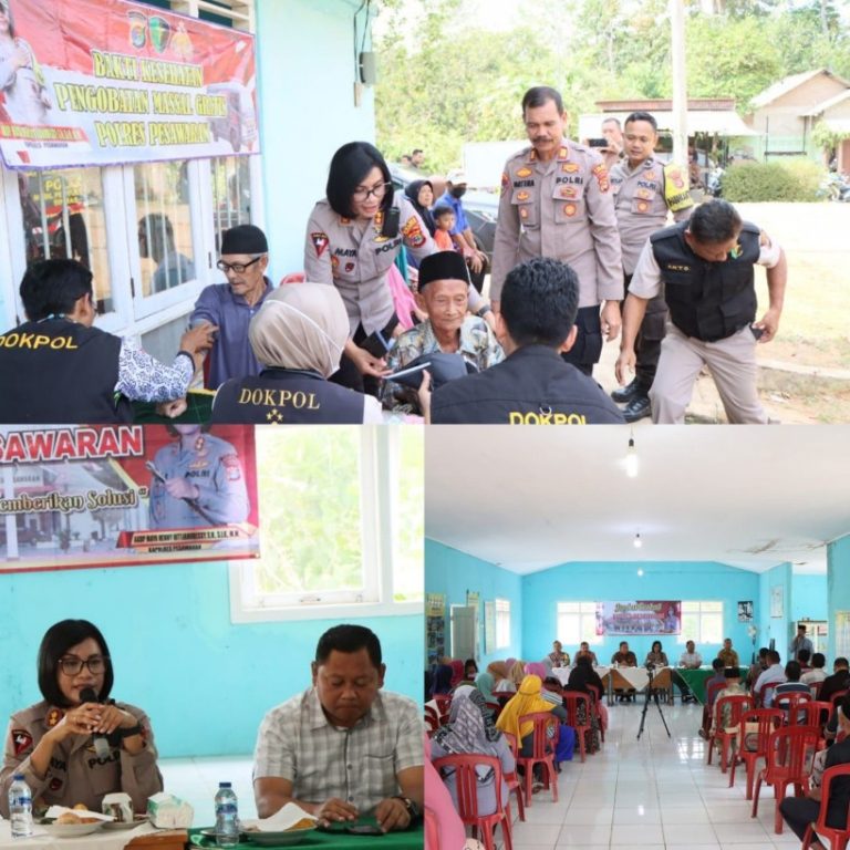 AKBP Maya Henny Gelar Jumat Curhat dan Bhakti Kesehatan Bersama Masyarakat