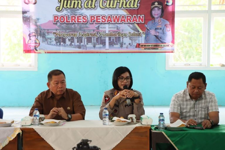 Serap Aspirasi Masyarakat, Polres Pesawaran Gelar Jumat Curhat