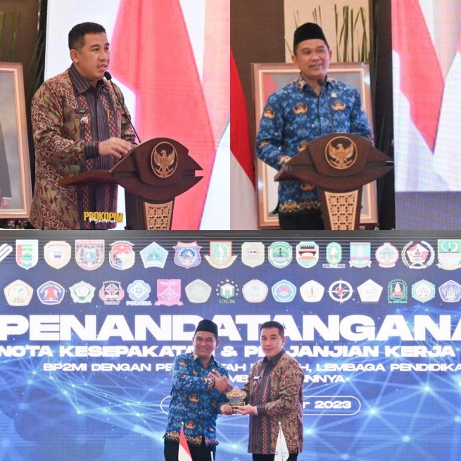 Tingkatkan Kualitas, Kompetensi, Bupati Pesawaran Teken MoU dengan BP2MI