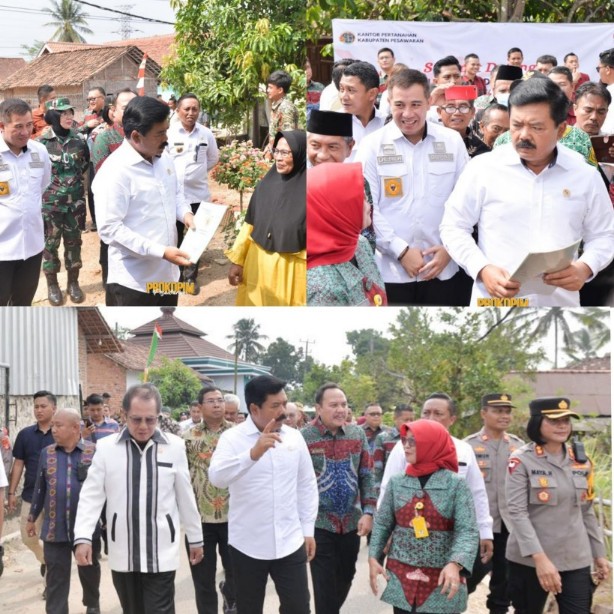 Dendi Ramadhona Bersama Menteri ATR/BPN Serahkan Sertifikat Door To Door