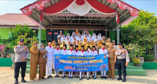Police Goes to school, Polsek Gedongtataan Sampaikan Bahaya Bullying dan Kenakalan Remaja