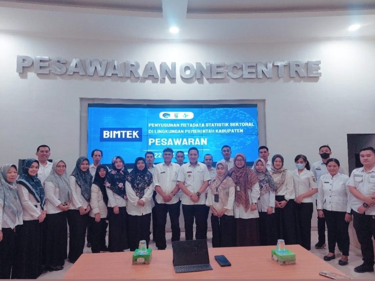 Wujudkan Satu Data, Diskominfotiksan Bersama BPS Pesawaran Gelar Bimtek