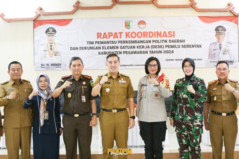 Forkopimda Pesawaran Gelar Rakor Persiapan Pemantauan Pemilu