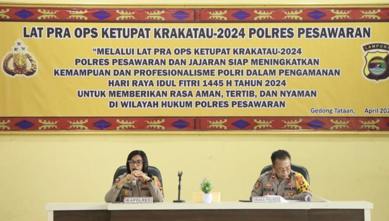 Berikan Kenyamanan Pemudik, Polres Pesawaran Dirikan Tujuh Pos Pengamanan