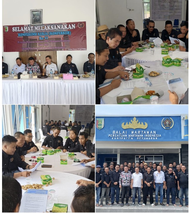 Konferensi Kerja PWI Pesawaran, Jadikan Pers Profesional dan Kualitas 