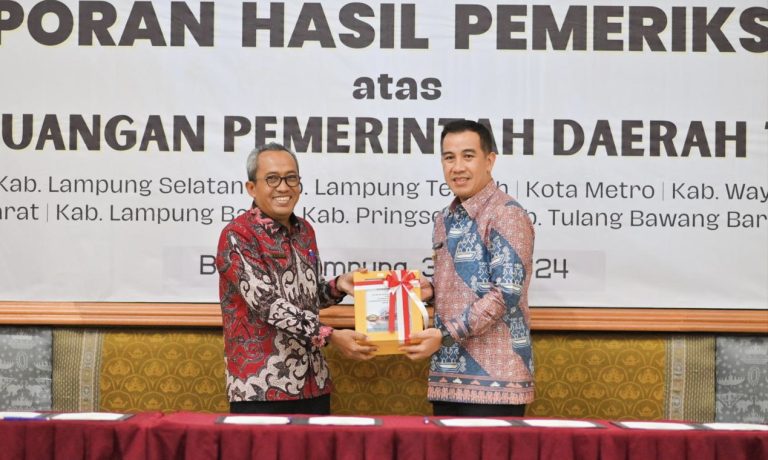 Pemkab Pesawaran Kembali Raih Opini WTP Dari BPK