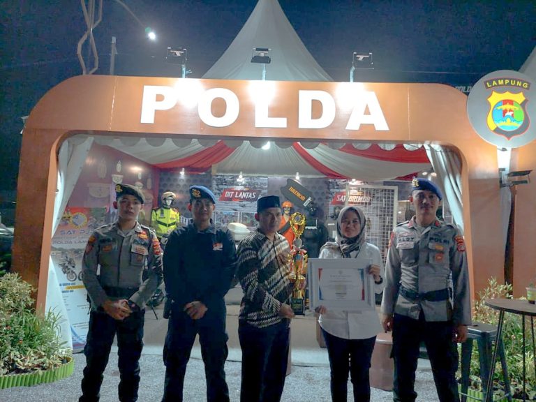 Pekan Raya 2024, Polda Lampung Raih Penghargaan Stand Kreatif dan Inovatif