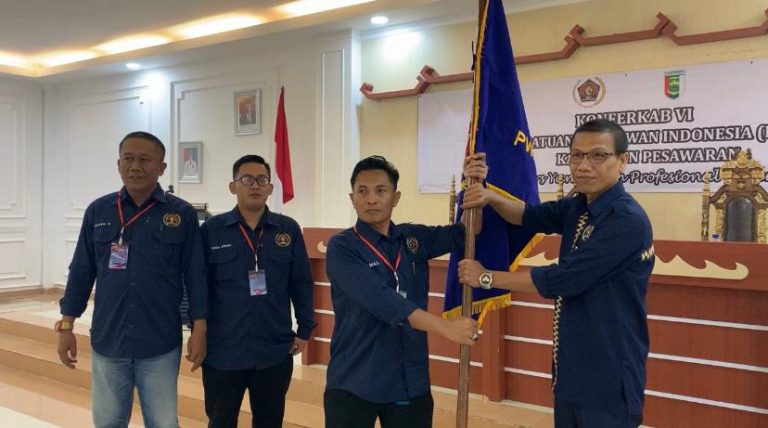 M.Ismail Kembali Pimpin PWI Pesawaran Periode 2024-2027