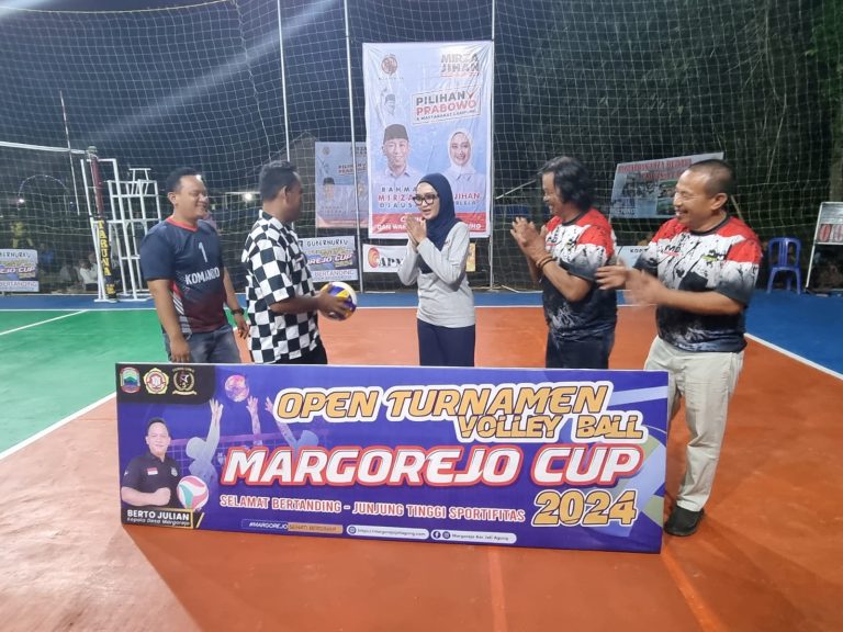 HUT Desa Margorejo Ke 55, Cawagub Lampung Jihan Nurlela Membuka Tournament Volleyball