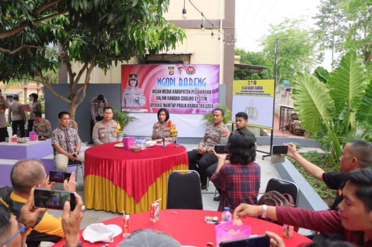 Jelang Pilkada, Kapolres Polres Pesawaran Ajak Insan Pers Jaga Sinergitas